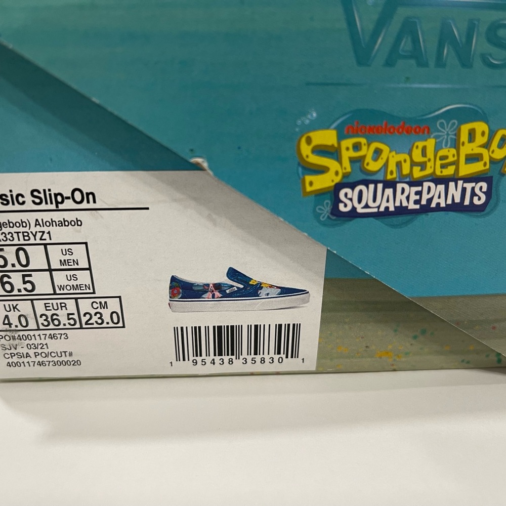 Vans slip on sneakers SpongeBob SquarePants - Picture 4 of 4